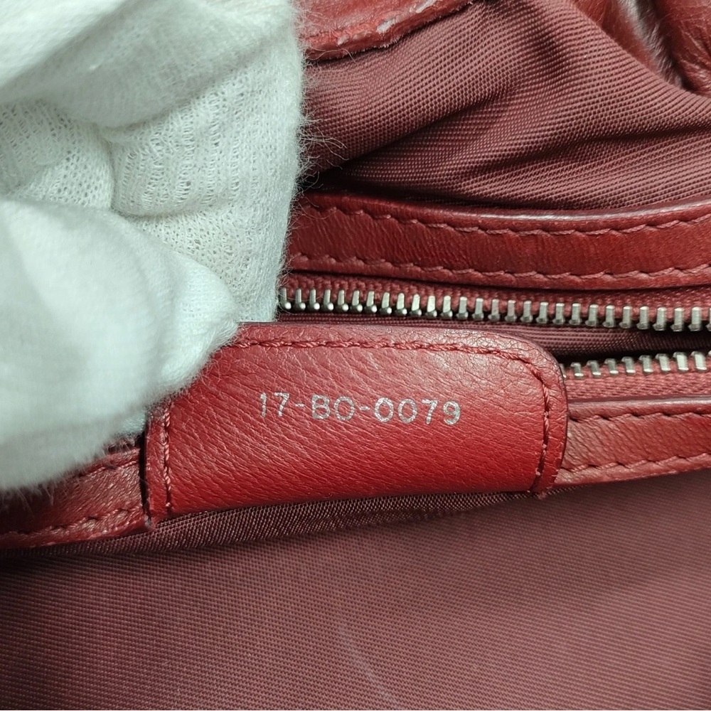 Dior Burgundy Cannage Quilted Leather Tote with Chain Handles burgandy - Picture 8 of 9